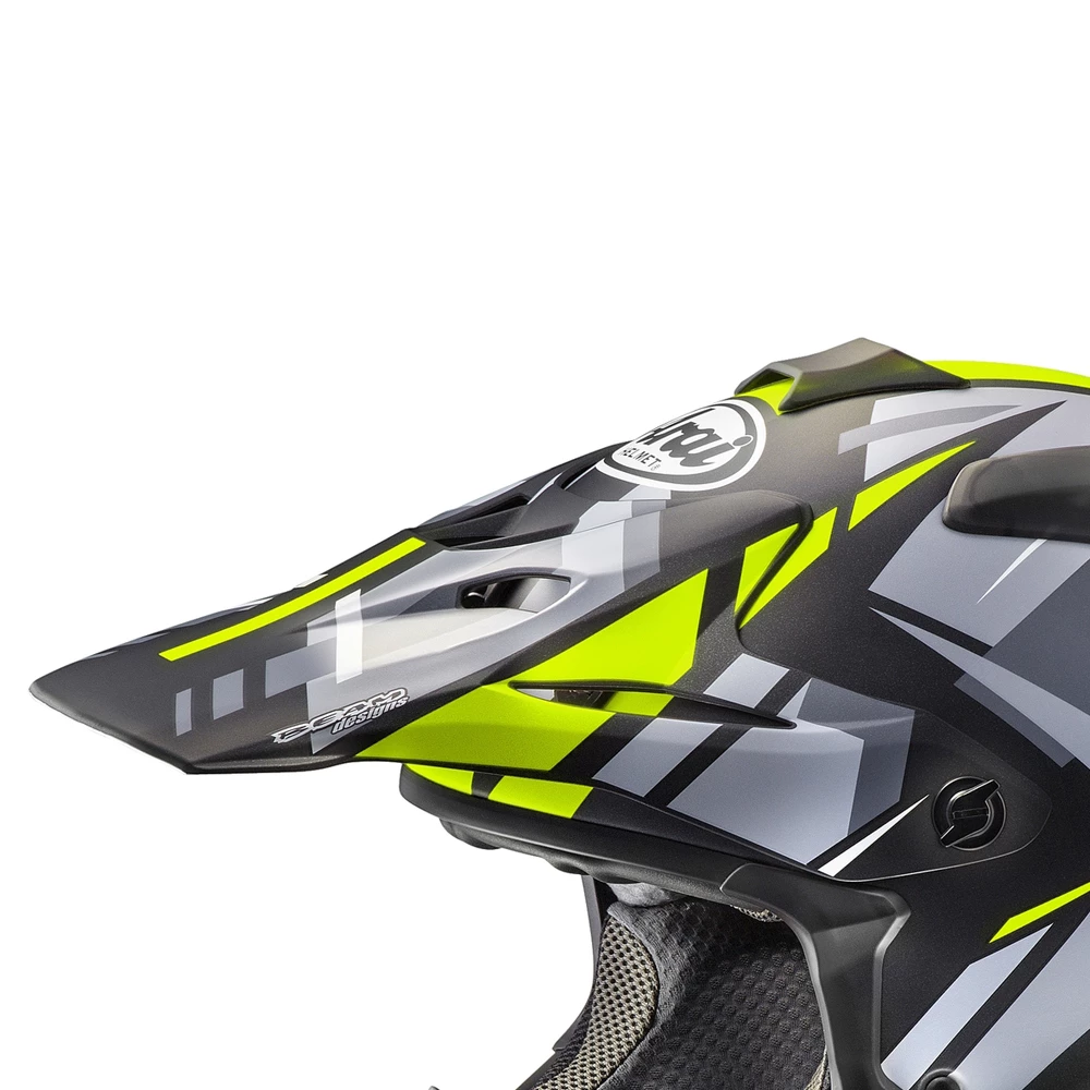 Arai Replacement Peak Bogle Black/Yellow for VX-Pro 4 Helmets 1 Arai Replacement Peak Bogle Black/Yellow for VX-Pro 4 Helmets