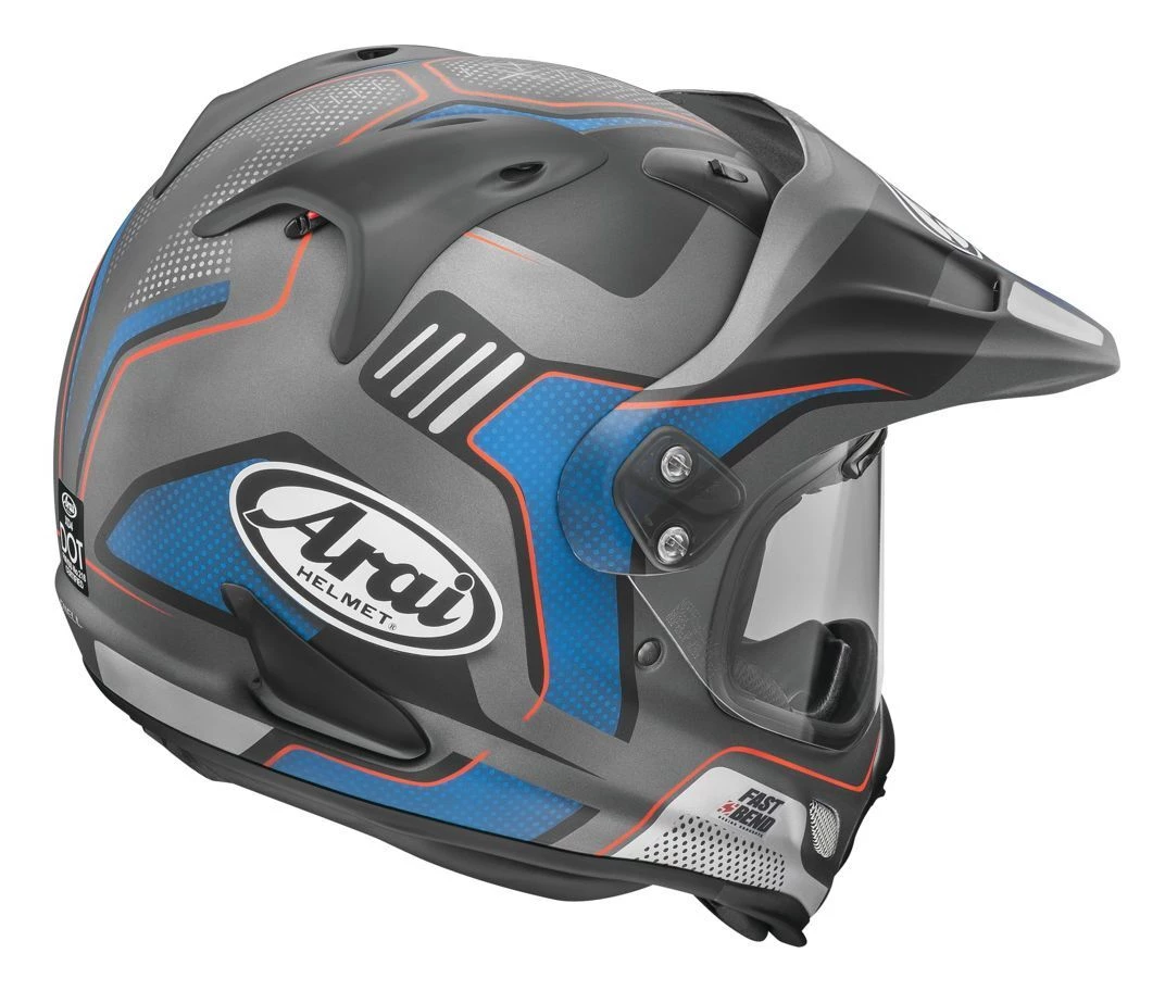 Arai XD-4 Vision Grey/Blue/Black Helmet 2 Arai XD-4 Vision Grey/Blue/Black Helmet - Image 2