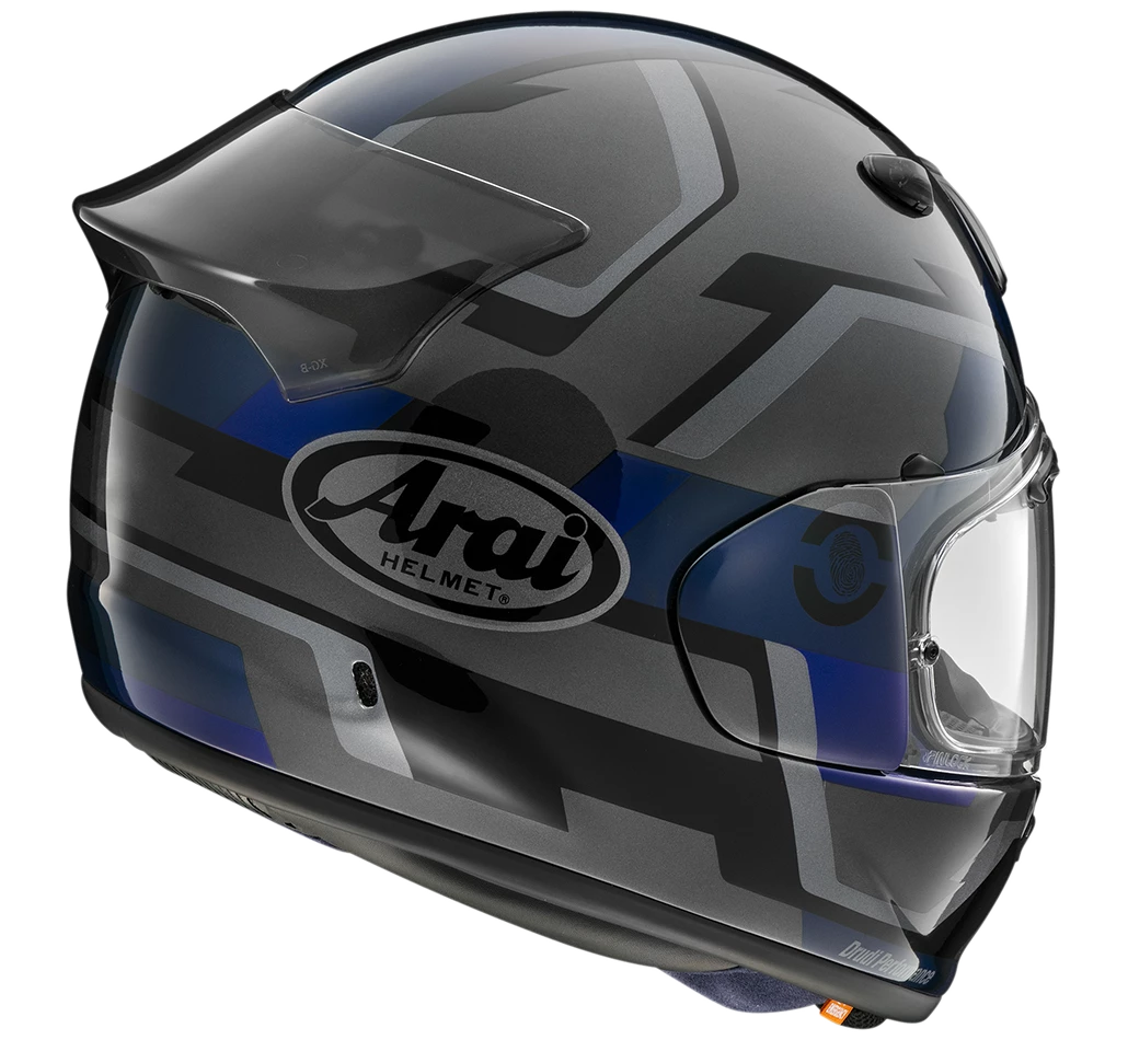 Arai Quantic Face Blue Helmet 2 Arai Quantic Face Blue Helmet - Image 2