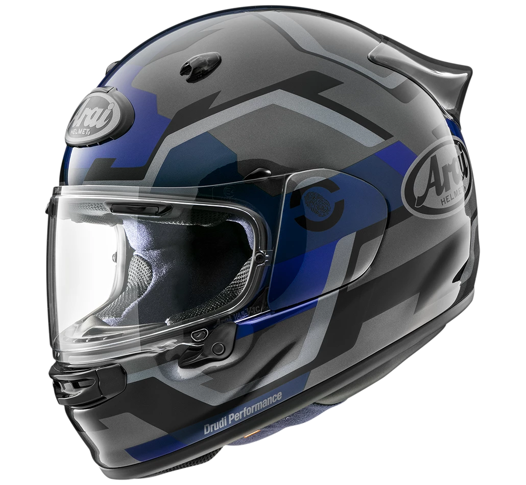 Arai Quantic Face Blue Helmet 1 Arai Quantic Face Blue Helmet