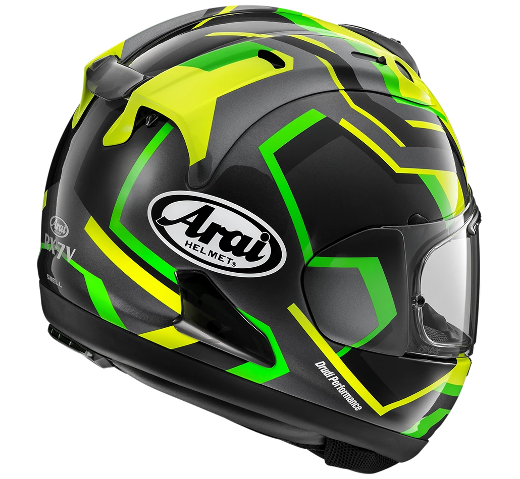Arai RX-7V EVO RSW Green Helmet 2 Arai RX-7V EVO RSW Green Helmet - Image 2
