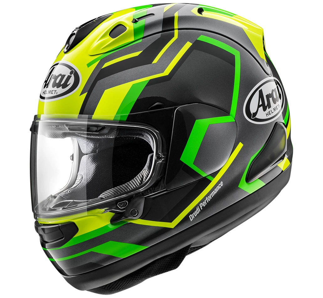 Arai RX-7V EVO RSW Green Helmet 1 Arai RX-7V EVO RSW Green Helmet